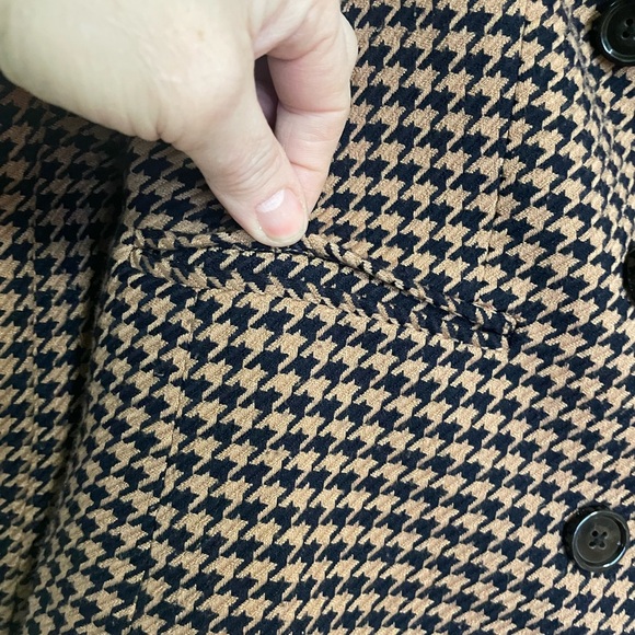 Women's Houndstooth Double-Breasted Jacket.New never worn. - Picture 3 of 8